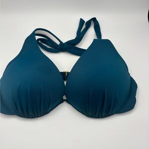 Teal Halter Bikini Top